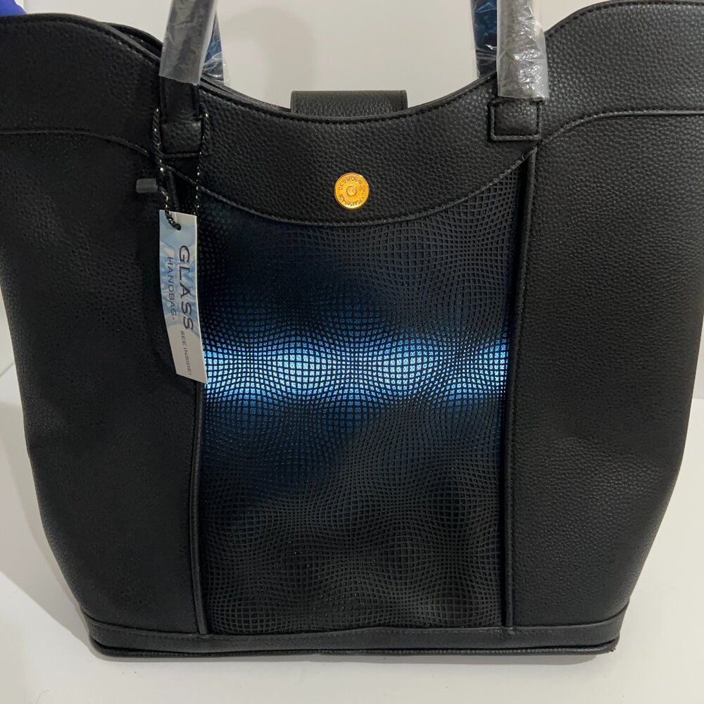 Glass Handbag Black Glow Tote